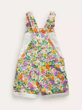 Load image into Gallery viewer, NWT Mini Boden Heart Pocket Short Dungaree