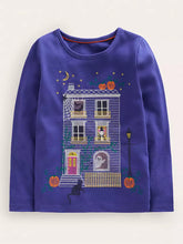 Load image into Gallery viewer, NWT Mini Boden Unisex Halloween Superstitch T-Shirt