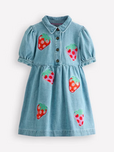 Load image into Gallery viewer, NWOT Mini Boden Izzy Denim Shirt Dress