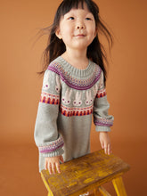 Load image into Gallery viewer, NWT Tea Collection Bunny Fair Isle Sweater Dress
