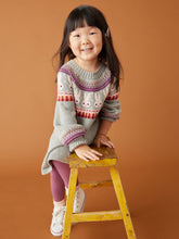 Load image into Gallery viewer, NWT Tea Collection Bunny Fair Isle Sweater Dress