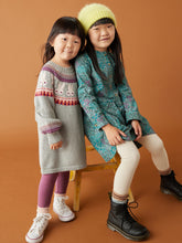Load image into Gallery viewer, NWT Tea Collection Bunny Fair Isle Sweater Dress