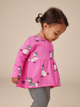 Load image into Gallery viewer, NWT Tea Collection Peplum Top Baby Set