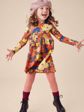 Load image into Gallery viewer, NWT Tea Collection Long Sleeve Wrap Neck Dress