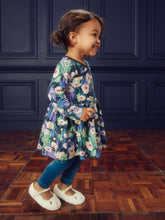 Load image into Gallery viewer, NWT Tea Collection Long Sleeve Wrap Neck Dress