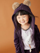 Load image into Gallery viewer, NWT Tea Collection Pom Ear Velour Hoodie