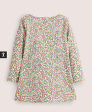 Load image into Gallery viewer, NWOT Mini Boden Halloween Pumpkin Pocket Floral Dress