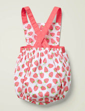 Load image into Gallery viewer, NWOT Mini  Boden Printed Strawberry Woven Romper