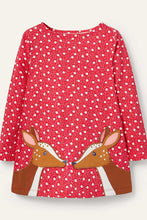 Load image into Gallery viewer, NWOT Mini Boden Festive Applique Pocket Tunic
