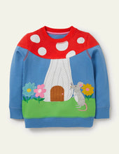 Load image into Gallery viewer, NWOT Mini Boden Cosy Appliqué Sweatshirt