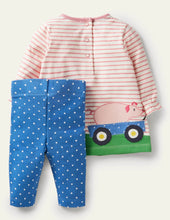 Load image into Gallery viewer, NWOT Mini Boden Big Appliqué Dress Set