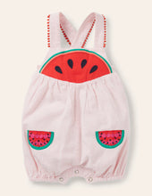 Load image into Gallery viewer, NWT Mini  Boden Fun Ticking Watermelons Romper