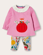 Load image into Gallery viewer, NWOT Mini Boden Pumpkin Forest Friends Play Set