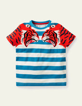 Load image into Gallery viewer, NWT Mini Boden Big Cat Appliqué T-shirt