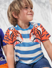 Load image into Gallery viewer, NWT Mini Boden Big Cat Appliqué T-shirt