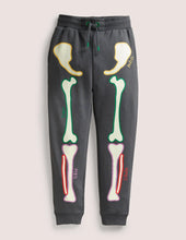 Load image into Gallery viewer, NWOT Mini Boden Glow Printed Skeleton sweatshirt(2-3Y) and Joggers(3Y) set