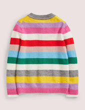 Load image into Gallery viewer, Mini Boden Rainbow Stripe Cardigan