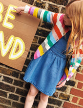 Load image into Gallery viewer, Mini Boden Rainbow Stripe Cardigan