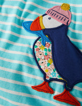 Load image into Gallery viewer, NWT Mini Boden Appliqué Puffins Pocket Tunic