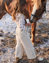 Load image into Gallery viewer, NWT Mini Boden Frill Strap Cord Overalls