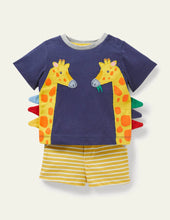 Load image into Gallery viewer, NWT Mini Boden Appliqué T-shirt & Shorts Set