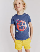 Load image into Gallery viewer, NWT Mini Boden Glow Slogan T-shirt