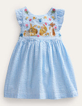 Load image into Gallery viewer, NWT Mini Boden Woven Pinnie Dress