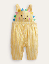 Load image into Gallery viewer, HTF NWT Mini  Boden Sunshine Woven Dungarees