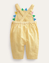 Load image into Gallery viewer, HTF NWT Mini  Boden Sunshine Woven Dungarees