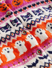 Load image into Gallery viewer, HTF NWOT Mini Boden Halloween Fair Isle Cardigan