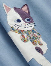 Load image into Gallery viewer, NWOT Mini Boden Appliqué Cats Jersey Tunic