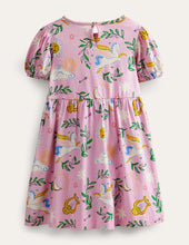 Load image into Gallery viewer, NWT Mini Boden Puff Sleeve Dress