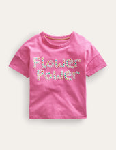 Load image into Gallery viewer, NWT Mini Boden Flutter Slogan T-shirt