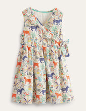 Load image into Gallery viewer, NWT Mini Boden Tropical Garden Wrap Dress