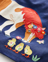 Load image into Gallery viewer, NWT Mini Boden Long Sleeve Applique Top