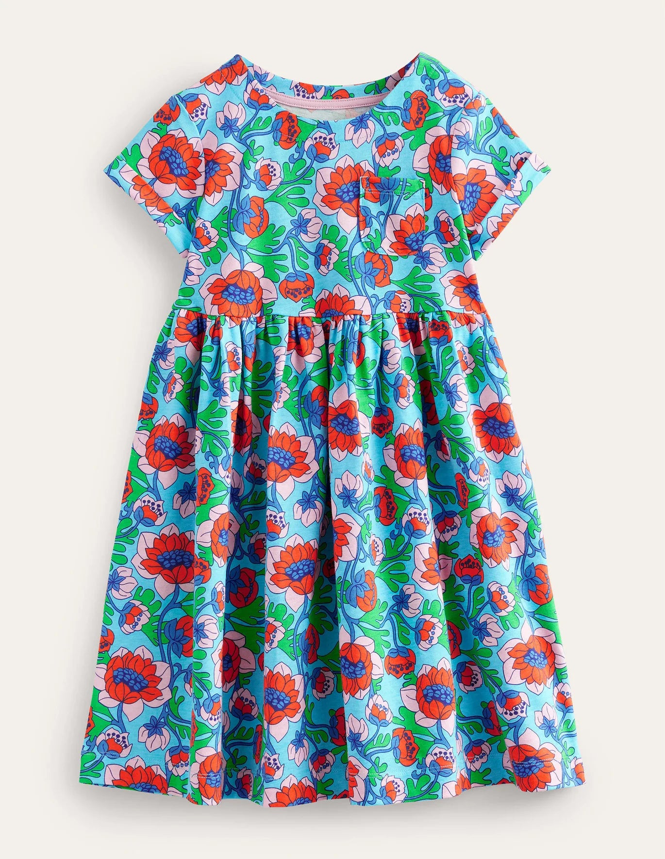NWOT Mini Boden Fun Jersey Dress