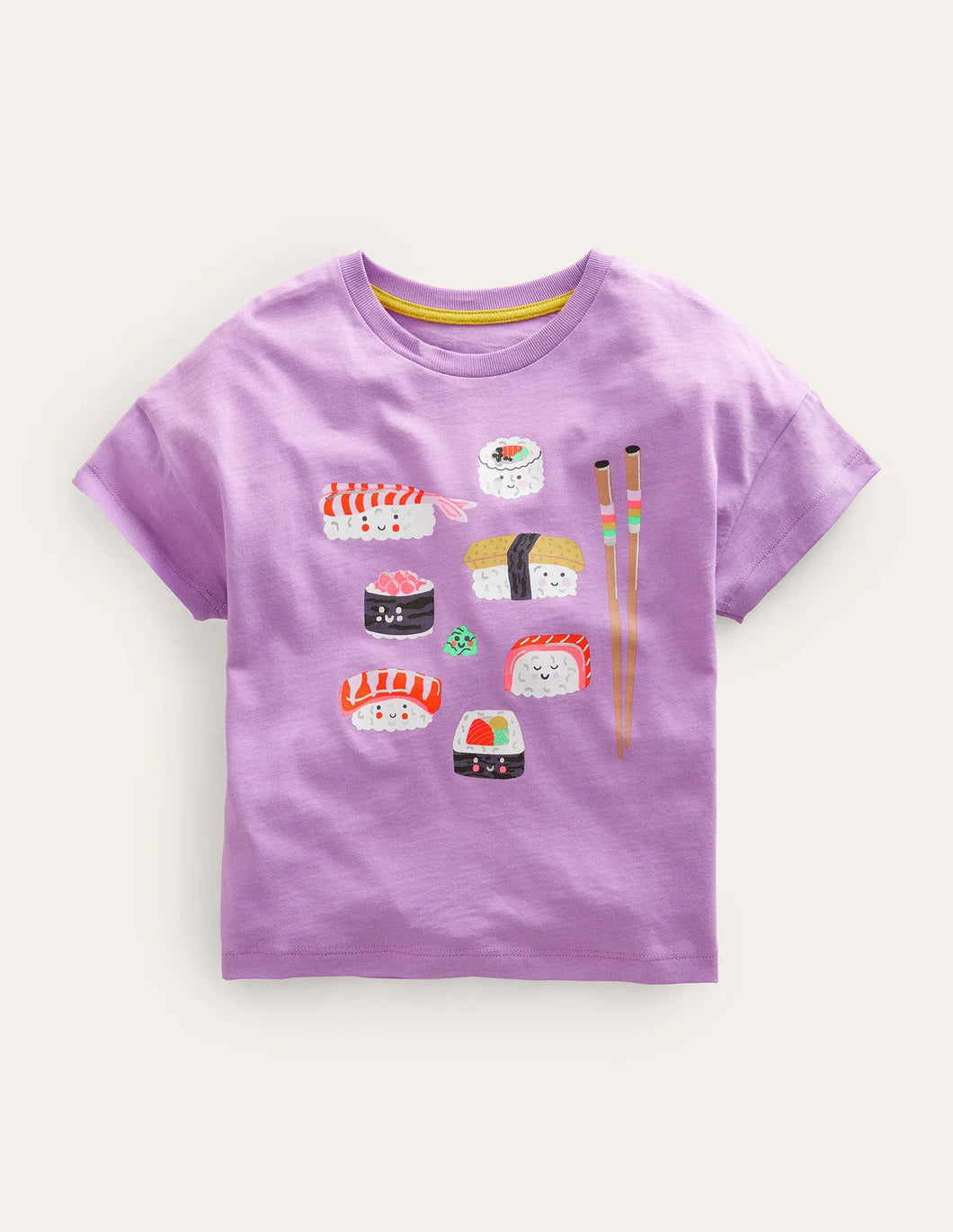 NWT Mini Boden Graphic Sushi T-shirt