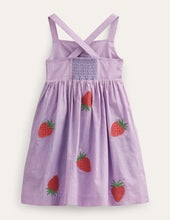 Load image into Gallery viewer, NWT Mini Boden Button Through Pinafore Dress