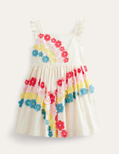 Load image into Gallery viewer, NWT Mini Boden Flutter Flower Rainbow Dress