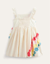 Load image into Gallery viewer, NWT Mini Boden Flutter Flower Rainbow Dress