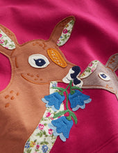 Load image into Gallery viewer, NWOT Mini Boden Puff Sleeve Appliqué T-shirt