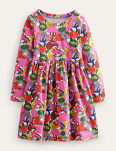 Load image into Gallery viewer, NWT Mini Boden Long Sleeve Fun Jersey Dress