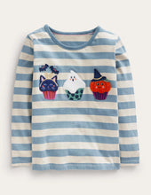 Load image into Gallery viewer, NWT Mini Boden Halloween Appliqué Cotton Top