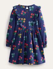 Load image into Gallery viewer, NWT Mini Boden Long Sleeve Ruffle Dress