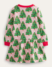Load image into Gallery viewer, NWT Mini Boden Cosy Printed Sweatshirt Dress
