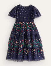 Load image into Gallery viewer, NWT Mini Boden Tulle Embroidered Party Dress