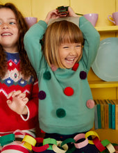 Load image into Gallery viewer, NWT Mini Boden Novelty Christmas Tree Sweat