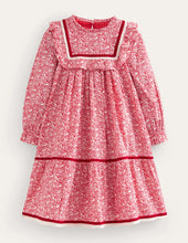 Load image into Gallery viewer, NWT Mini Boden Lace Trim Nostalgic Dress