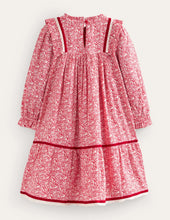 Load image into Gallery viewer, NWT Mini Boden Lace Trim Nostalgic Dress