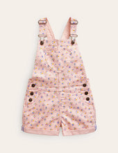 Load image into Gallery viewer, NWOT Mini Boden Heart Pocket Short Overalls